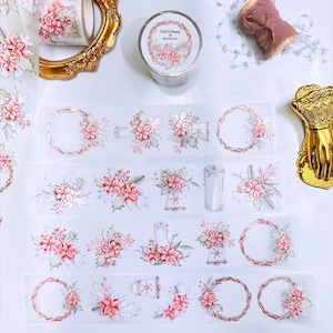 Piscoletters Christmas PET Tape with released paper,released paper tape, decorative tape