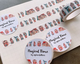 Magical Time Washi Tape, Washi Tape, Ruban de masquage, ruban décoratif