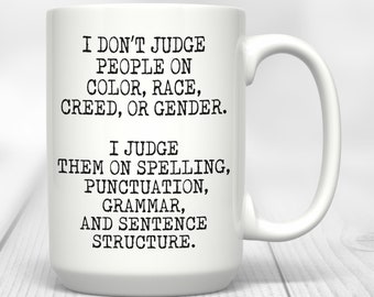I/'m Silently Correcting Your Grammar Novelty Funny Punctuation Language Gift Mug