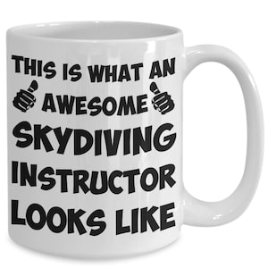 PixiDoodle® Awesome Skydiving Instructor Coffee Mug