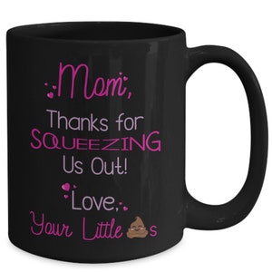 PixiDoodle® Mothers Day Gift Coffee Mug - Gifts For Mom From Daughter - Gifts For Mom - Thank You Mom