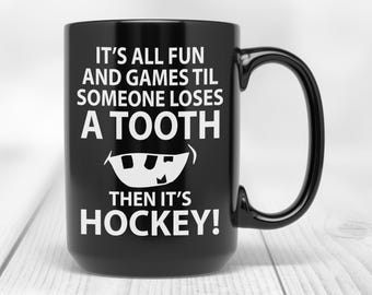 PixiDoodle® All Fun and Games Hockey Player Coffee Mug