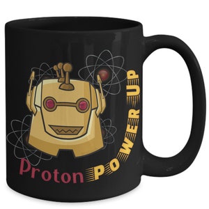 PixiDoodle® Gold Robot Coffee Mug - Engineer - Kids - Christmas Gift - Robot