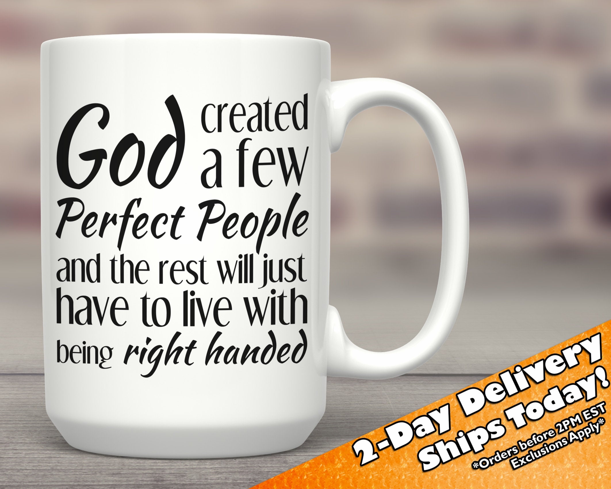 12+ Left Handed Coffee Cup