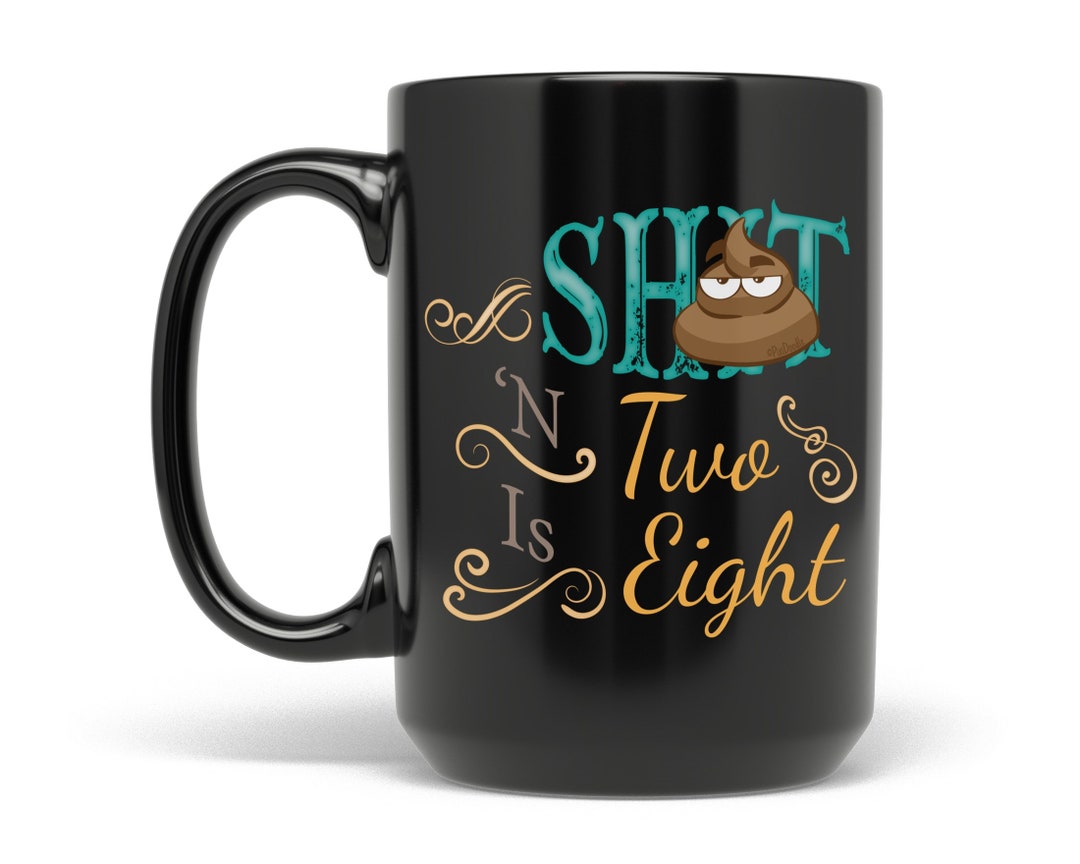 Pixidoodle™ Funny Swearing Coffee Mug Poop Old Fashioned Math Teacher