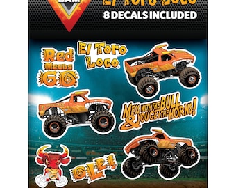 El Toro Loco Monster Truck Vinyl Decals - Monster Jam Stickers