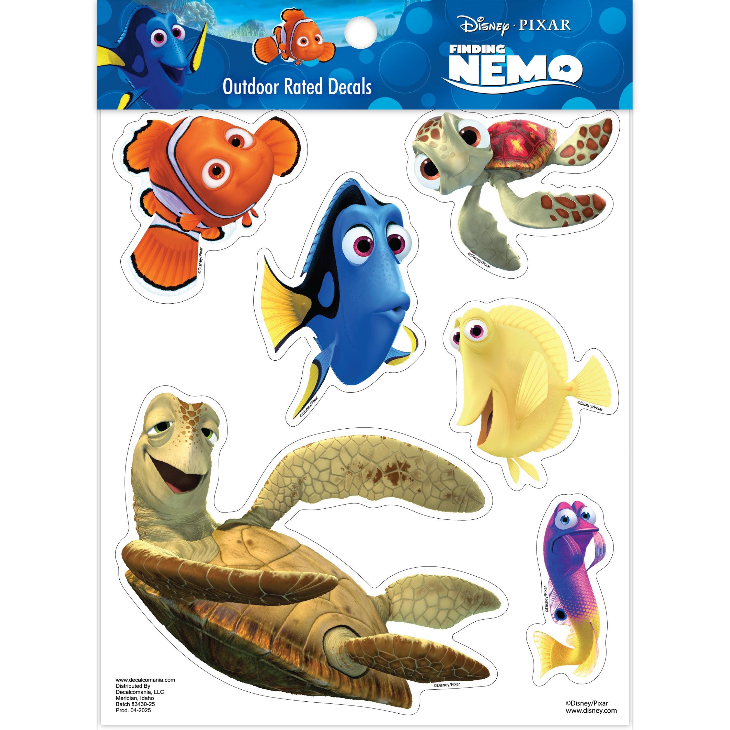 Disney Pixar Finding Nemo Decals – Officially Licensed - Outdoor