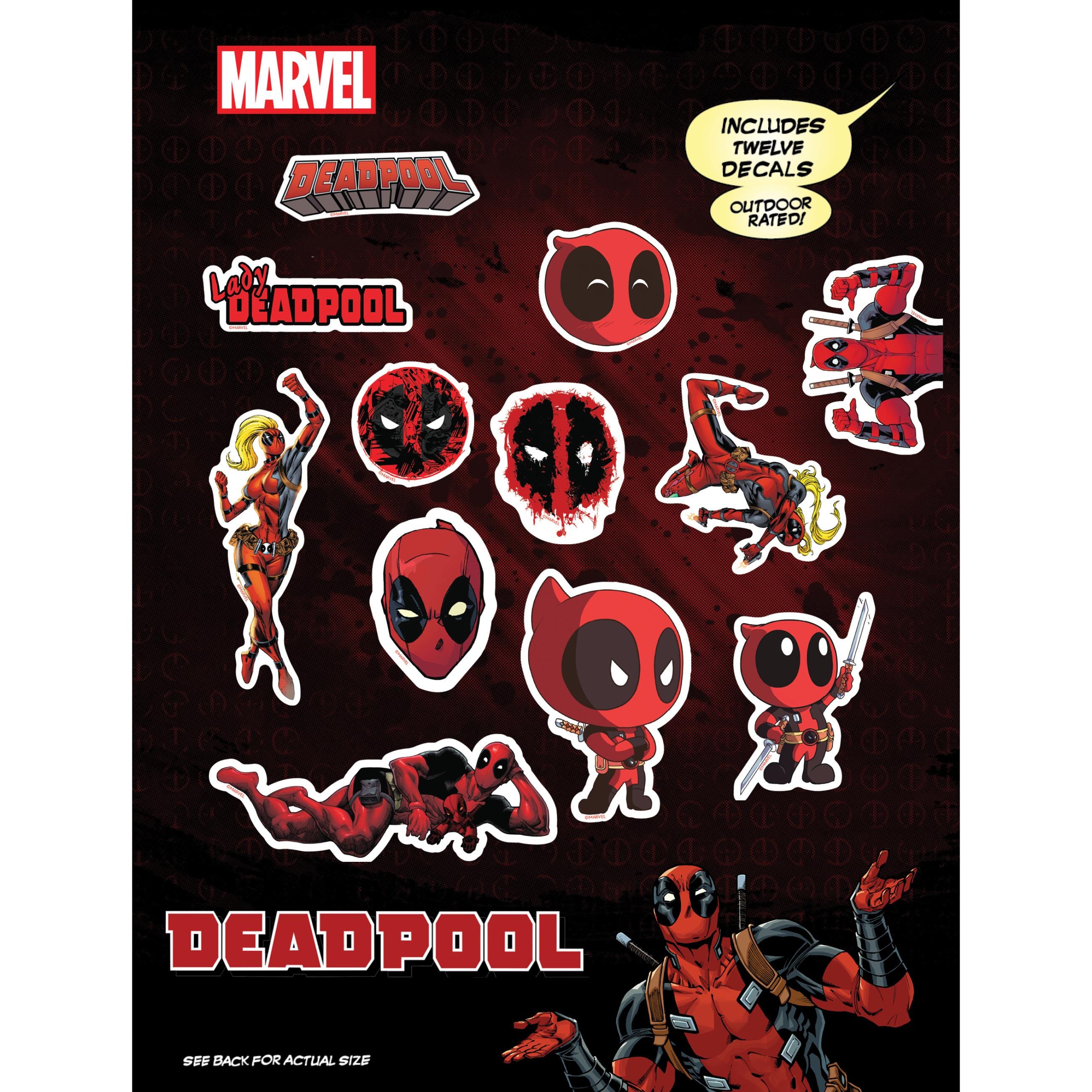 Marvel Deadpool Sticker Collection – Kit De Démarrage – Album 48 Pages, 6 Paquets + 2 Cartes – 128 Stickers