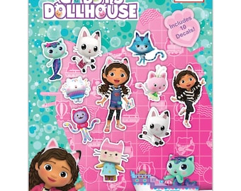 Gabby's Dollhouse 25-Piece Floor Puzzle For Toddlers - Foam Puzzle With Stickers, 23x11.5 Inches, Officially Licensed