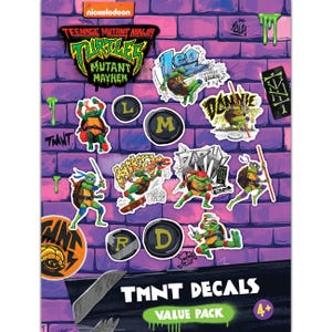 TMNT Mayhem Mutant Ninja Turtles Nickelodeon Licensed Vinyl Decals for Laptop, Tumbler, Water Bottle, Vehicles Leo Raph Mikey Donnie