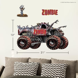 Monster Jam Wall Decals | Grave Digger, Megalodon, El Toro Loco, Zombie, Son-Uva Digger, Monster Mutt, ThunderROARus, Sparkle Smash Zombie