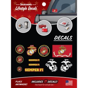 USMC Marine Corps Officially Licensed Vinyl Decals Stickers Car Truck Laptop Water Bottle Taillights