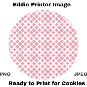EDDIE Image Simple Flower Cookie Pattern for Eddie Printer png & jpeg Image File Flower BarTender File Image Edible Printer File FlowerJT309