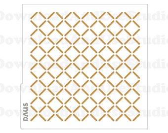 DIGITAL Stencil, Diamond Pattern Cookie Stencil SVG- en PNG-bestanden, DAUS022