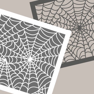 Digital STENCIL Spiderweb Cookie Stencil SVG Stencil Halloween Stencil Spider Web Stencil Spiderweb Stencil Background Cobweb Airbrush JT076
