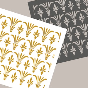 Digital STENCIL Art Deco Pattern Cookie Stencil SVG Art Deco Stencil Decorative Stencil Pattern Background Stencil Deco Clay Template JT199