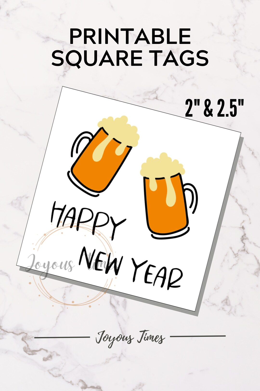 Printable Happy New Year Beer Gift Tags (digital Download) - Etsy
