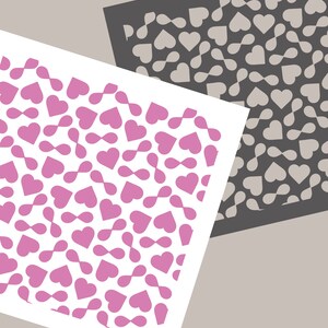 Digitale STENCIL Infinite Love Cookie Stencil SVG Infinity Stencil Hart Stencil Bruiloft Stencil Valentijnsdag Stencil Clay Template JT231
