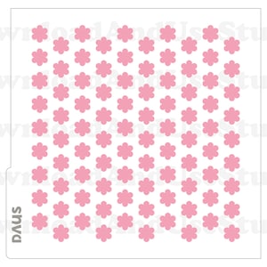 DIGITAL Stencil, Simple Flowers Pattern Cookie Stencil SVG and PNG Files, DAUS144