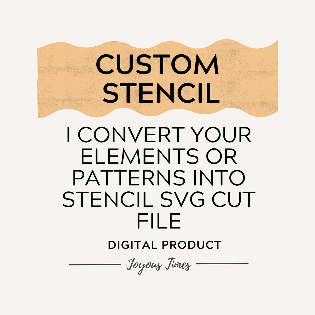 Custom Digital STENCIL Convert Element to Stencil Pattern Etsy