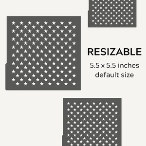 Digital STENCIL Bundle Star Stencil Repeating Star Pattern Stencil ...