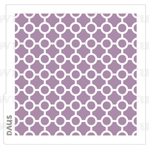 DIGITAL Stencil, Connected Circles Cookie Stencil SVG and PNG Files, DAUS140