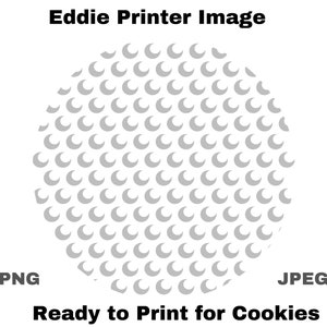 EDDIE Image Golf Ball Cookie Pattern pour Eddie Printer png & jpeg Image Golf Ball BarTender File Image Cookie Background Image comestible JT303