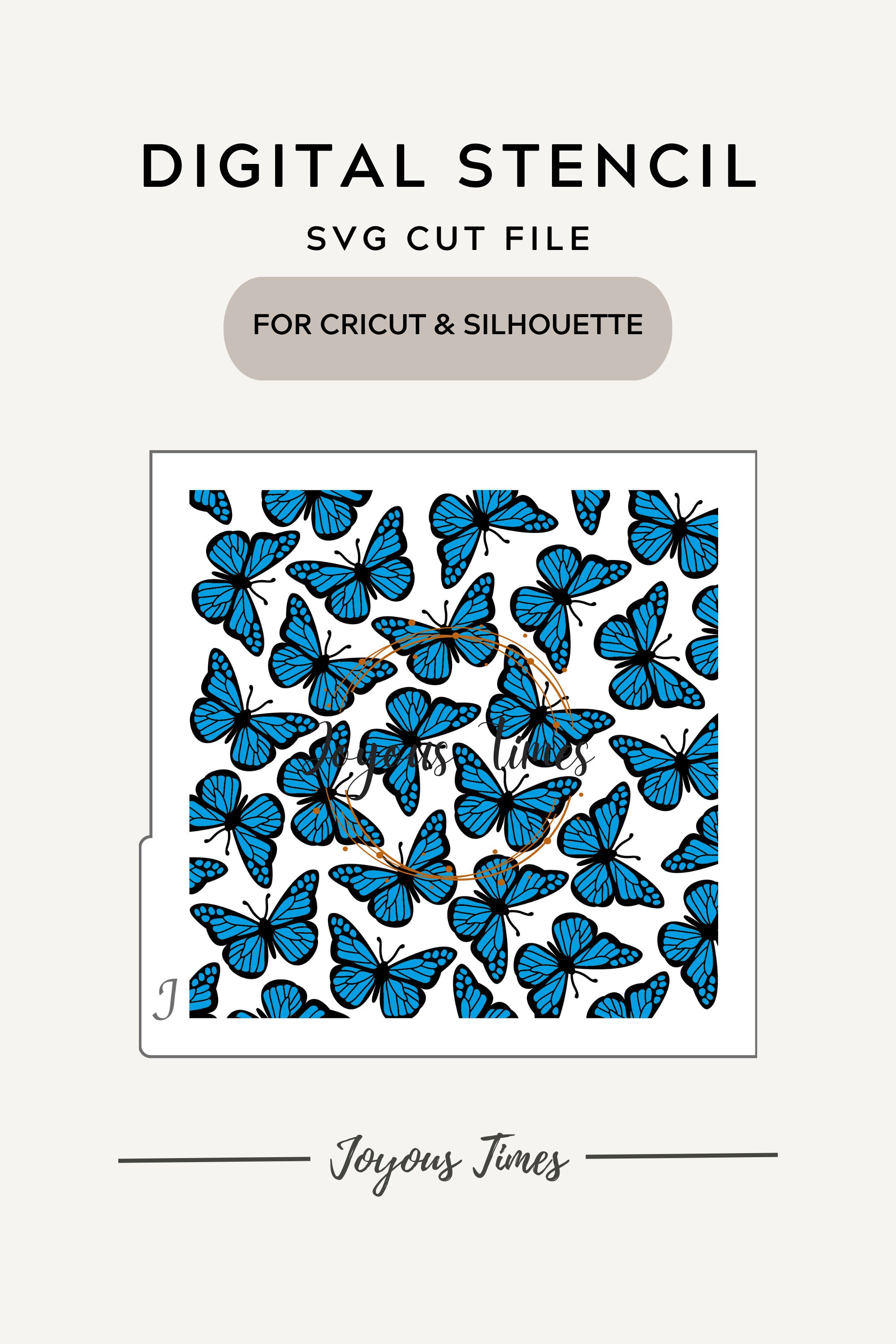 Digital STENCIL Butterflies Cookie Stencil SVG Butterfly Etsy