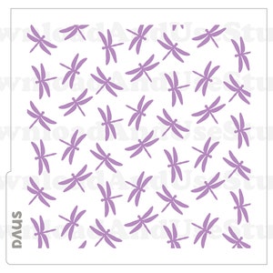 DIGITAL Stencil, Dragonfly Cookie Stencil SVG and PNG Files, DAUS055