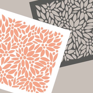 ステンシル デジタル 花柄ステンシル ガーリーな花柄クッキーステンシル SVG 花柄パターンステンシル フラワーステンシル ダウンロード 花柄SVG Cricutファイル JT141