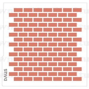 DIGITAL Stencil, Wall Bricks Cookie Stencil SVG and PNG Files, DAUS132