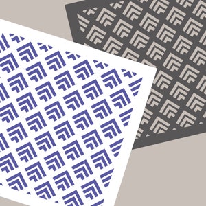 DIGITAL Stencil, Art Deco Pattern Cookie Stencil SVG and PNG Files, JT160