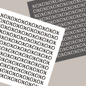 Digital STENCIL XOXO Cookie Stencil SVG Sweetheart Stencil Valentines Day Stencil Wedding Stencil Love Stencil Xoxo Clay Template JT240