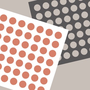 DIGITAL Stencil, Big Polka Dots Cookie Stencil SVG and PNG Files, JT161