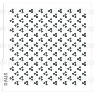 DIGITAL Stencil, Three Small Dots Cookie Stencil SVG and PNG Files, DAUS139