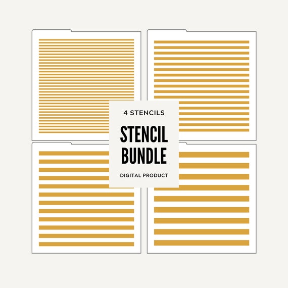 Digital STENCIL Horizontal Stripe Stencil Vertical Stripe Stencil Cookie  Stencil SVG Horizontal Line Straight Stencil Vertical Line JT068 