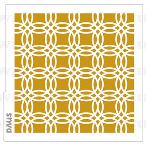 DIGITAAL Stencil, Ronde Tegels Patroon Cookie Stencil SVG en PNG Bestanden, DAUS094