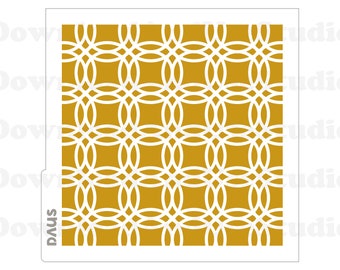 DIGITAL Stencil, Circular Tiles Pattern Cookie Stencil SVG and PNG Files, DAUS094
