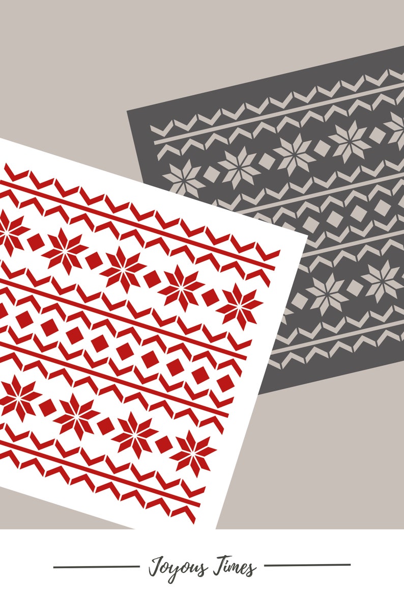 Digital STENCIL Ugly Sweater Cookie Stencil SVG Christmas - Etsy