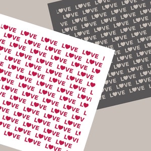 Digitale Schablone Love Text Keks Schablone SVG Valentinstag Schablone Hochzeit Love Schablone Valentinstag Love Clay Schablone JT249