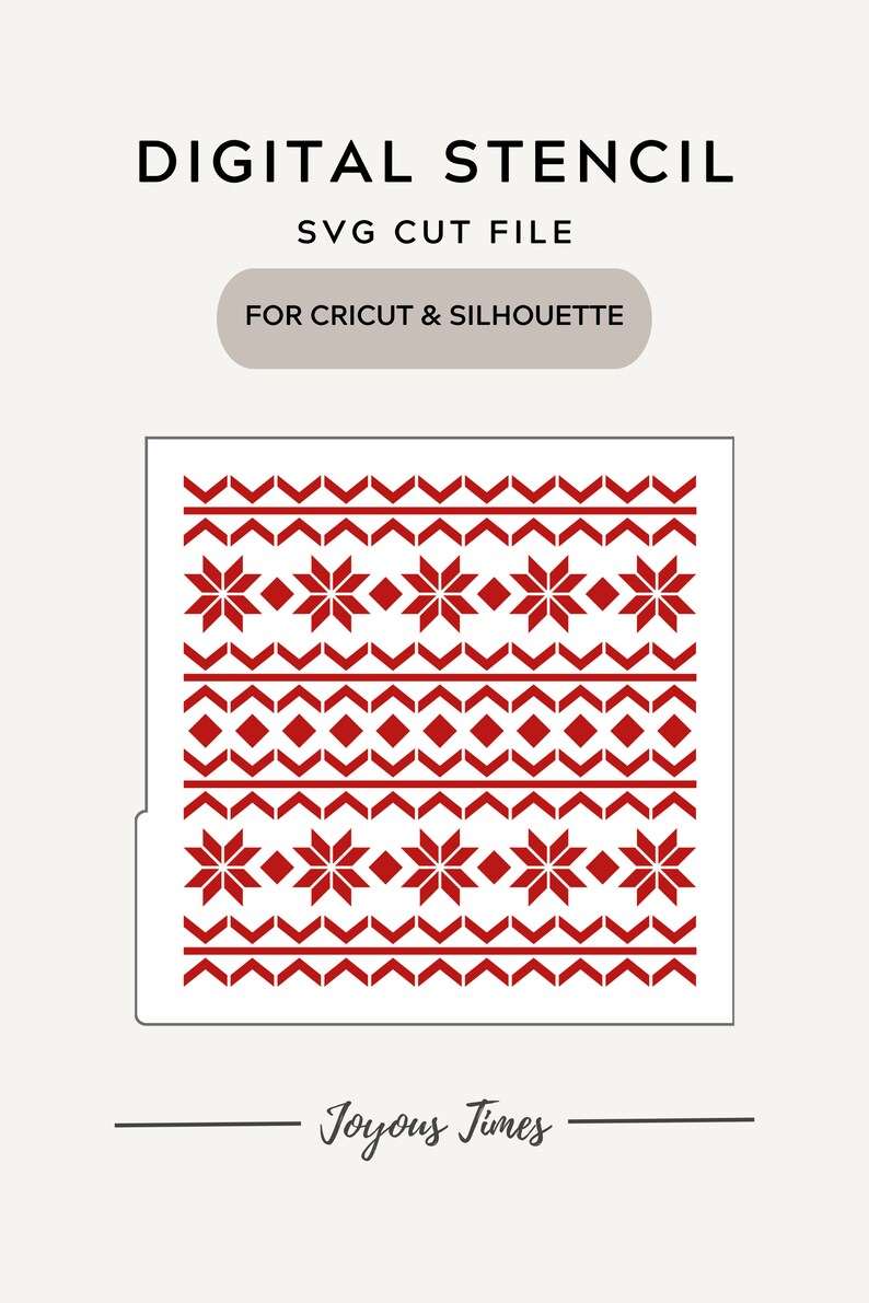 Digital STENCIL Ugly Sweater Cookie Stencil SVG Christmas - Etsy