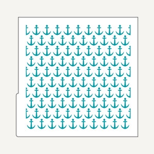 DIGITAL Stencil, Anchors Cookie Stencil SVG and PNG Files, JT019