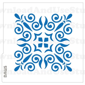 DIGITAL Stencil, Moroccan Cookie Stencil SVG and PNG Files, 2 Sizes, DAUS067