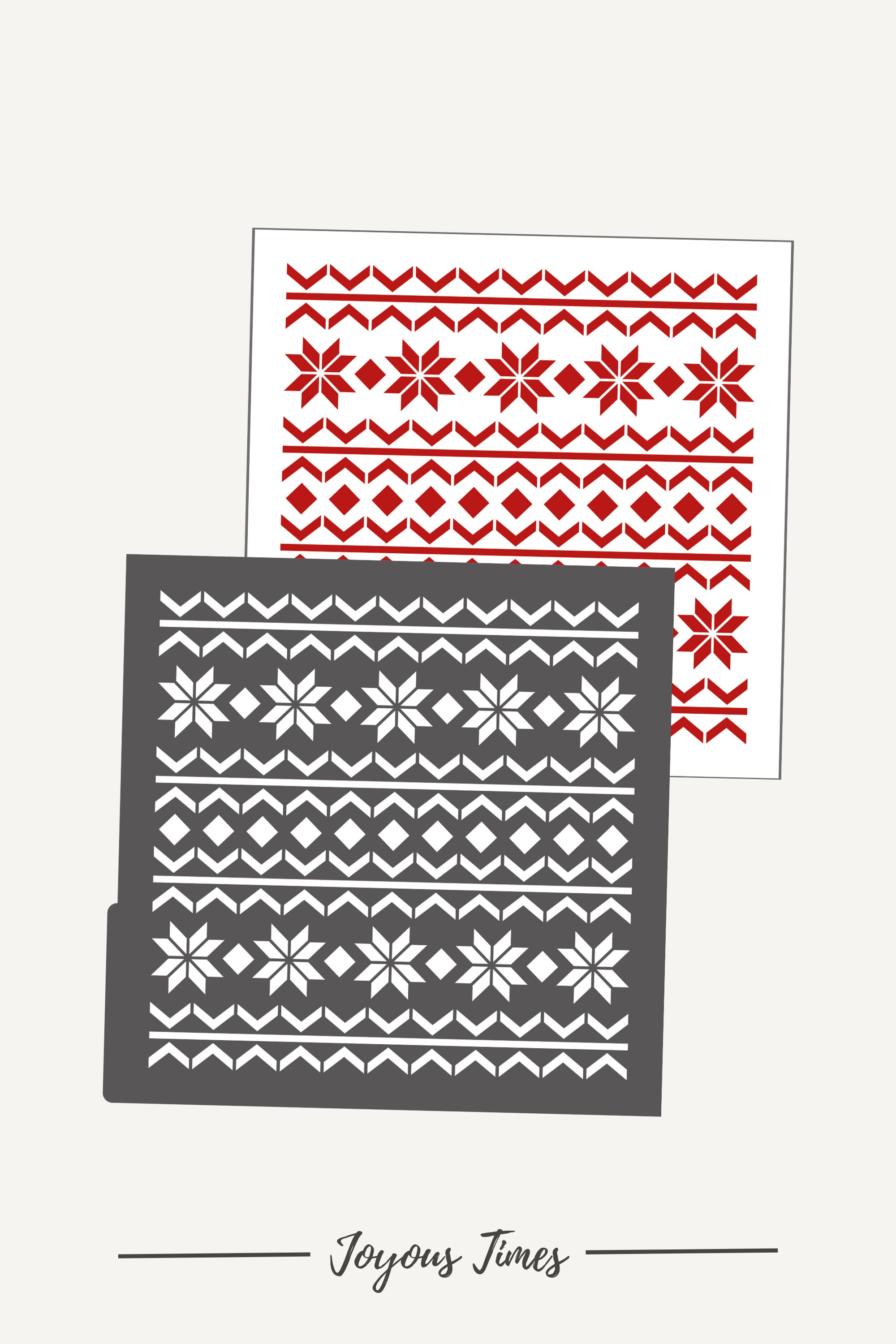 Digital STENCIL Ugly Sweater Cookie Stencil SVG Christmas - Etsy