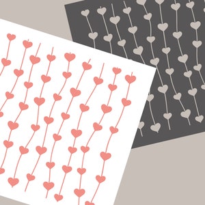 Digitale Schablone Herz Schnur Keks Schablone SVG Herz Schablone Valentinstag Schablone Hochzeit Love Schablone Herz Ton Schablone JT257