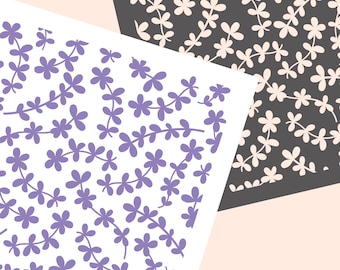 Floral Cookie Stencil: Spring Flower SVG Template (Digital Download)