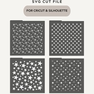 Digital STENCIL Bundle Star Stencil Repeating Star Pattern Stencil ...