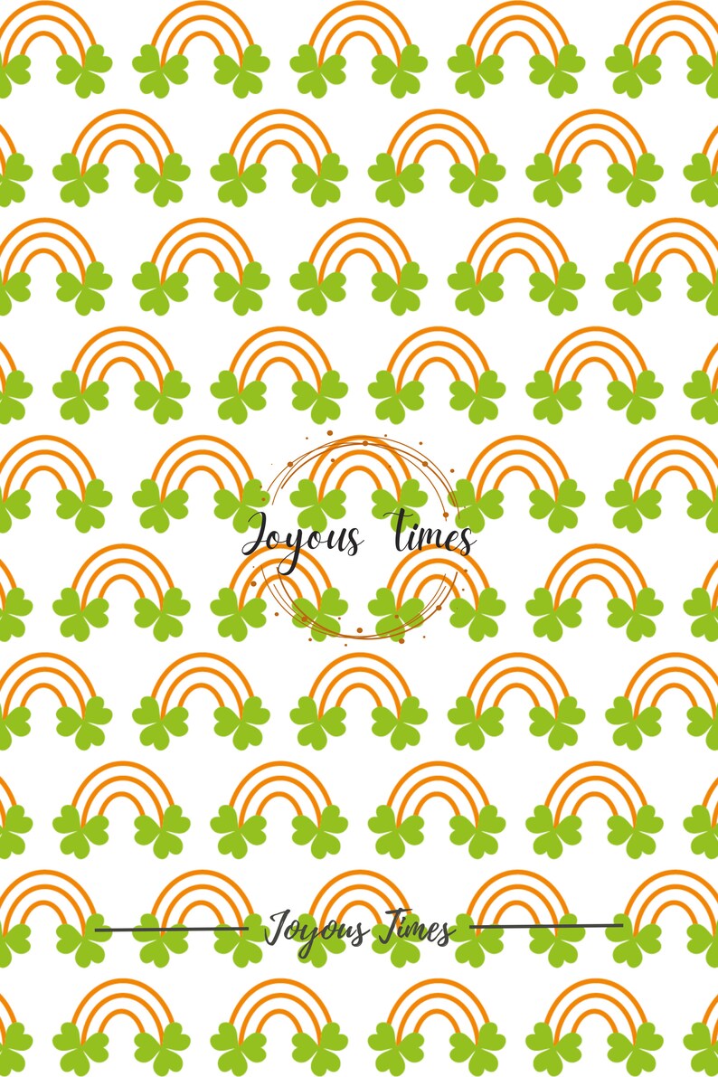 Rainbow Clover Cookie Stencil SVG - Saint Patrick's Day Template ...