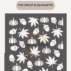Stincil Fall Digital STENCIL Fall Cookie Stencil SVG Fall Leaves Stencil Pumpkin ...