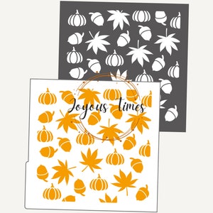Stincil Fall Digital STENCIL Fall Cookie Stencil SVG Fall Leaves Stencil Pumpkin ...